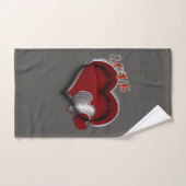 Hart Magische Houtskool Badhanddoek Set Bad Handdoek (Handdoek)