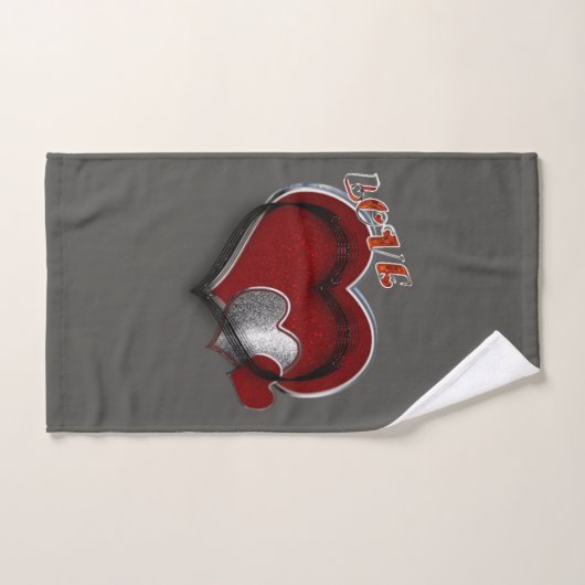 Hart Magische Houtskool Badhanddoek Set Bad Handdoek (Handdoek)