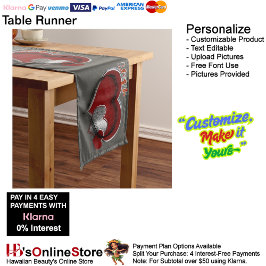 Hart Magische Houtskool Tafelloper Huishoudlinnen