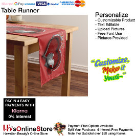 Hart Magische Rode Tafelloper Huishoudelijk Linnen