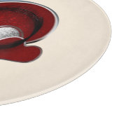 Hart Magische Ronde Beige Glas Snijplank 30.4cm (Hoek)