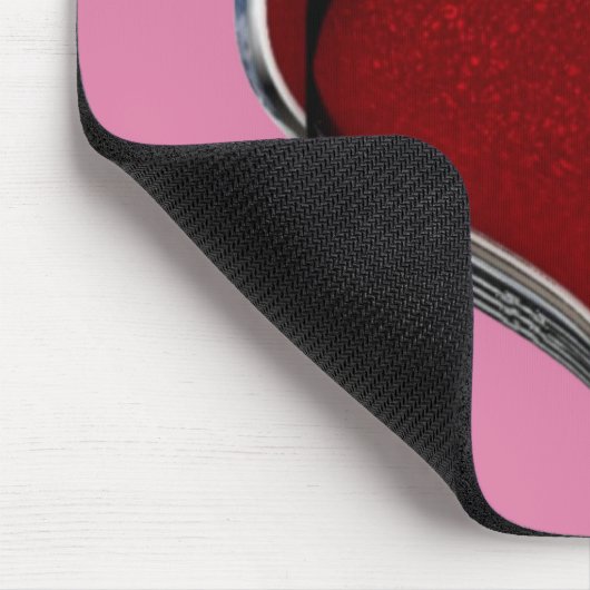 Hart Magische Roze Muismat (Hoek)