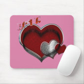 Hart Magische Roze Muismat (Met muis)