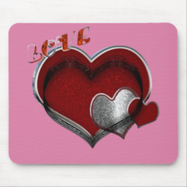 Hart Magische Roze Muismat