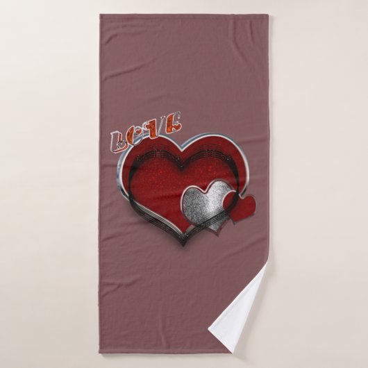 Hart Magische Rust Badkamer Handdoek Set (Badhanddoek)