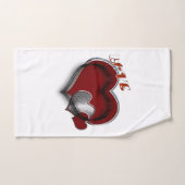 Hart Magische Witte Badkamer Handdoek Set (Handdoek)