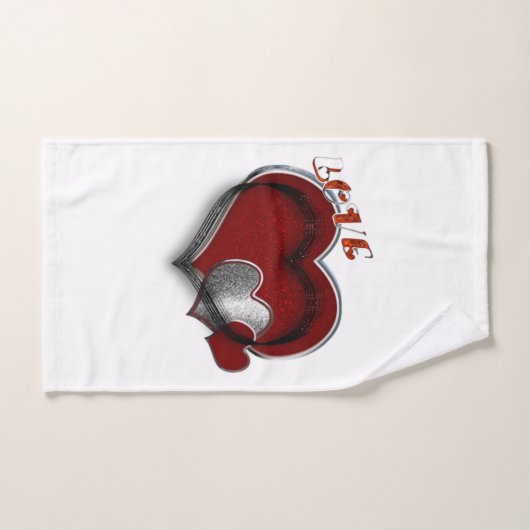 Hart Magische Witte Badkamer Handdoek Set (Handdoek)