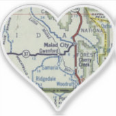 Hart Malad Stad Idaho Sticker (Voorkant)
