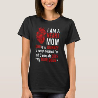 Hart Mam CHD Warrior Mam Congenital Heart Disease T-shirt
