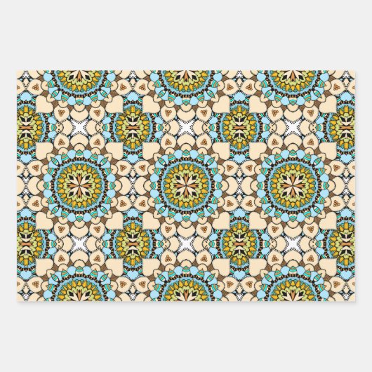 Hart Mandala Cadeaupapier (Voorkant 2)