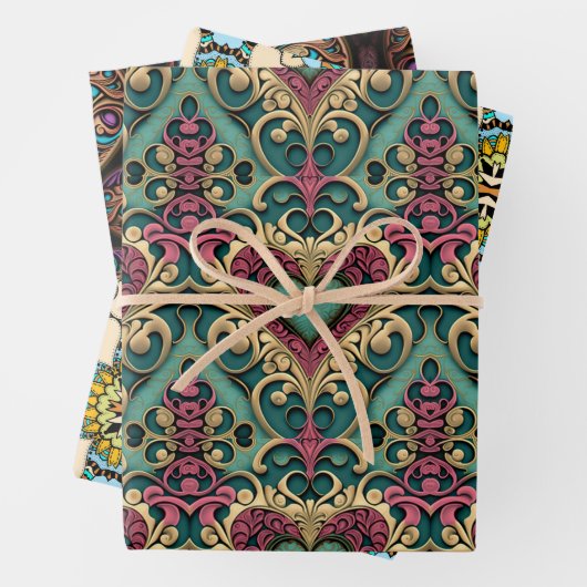 Hart Mandala Cadeaupapier (In situ)