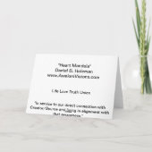 Hart Mandala Kaart (Achterkant)