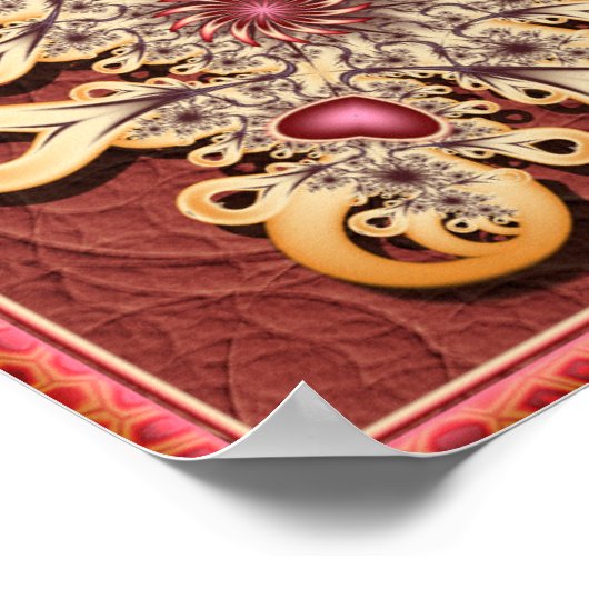 Hart Mandala Poster (Hoek)