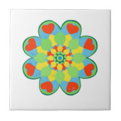 Hart Mandala Waterverf Tegeltje (Voorkant)