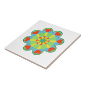 Hart Mandala Waterverf Tegeltje (Zijkant)