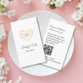 Hart Mandala Yoga Massage Wellness QR Code Visitekaartje