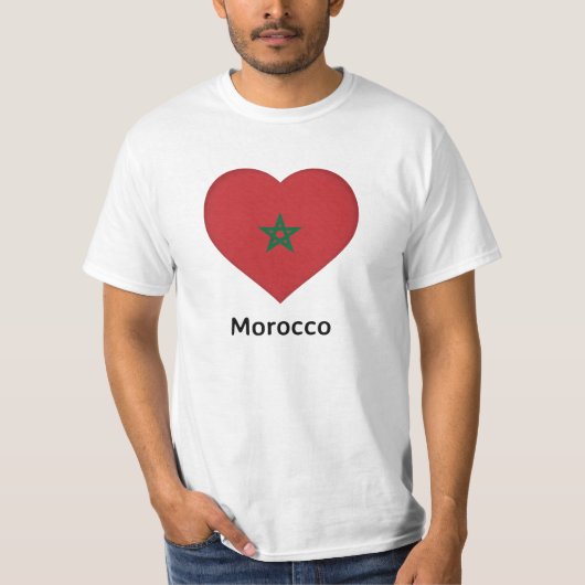 Hart - Marokkaanse vlag T-shirt (Voorkant)
