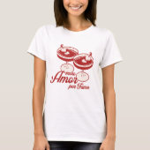 Hart Martini Valentijnsdag T-shirt (Voorkant)