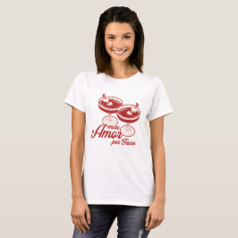 Hart Martini Valentijnsdag T-shirt