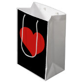 Hart medium cadeauzakje (Voorkant Gekanteld)