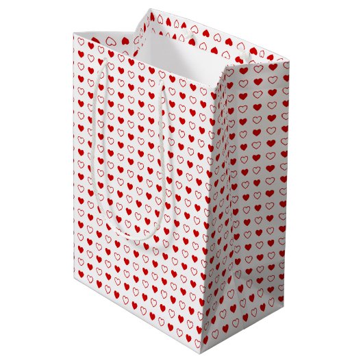 hart medium cadeauzakje (Achterkant Gekanteld)