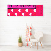 Hart Meisje Groeigrafiek Spandoek (Insitu)