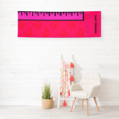 Hart Meisje Groeimeter Spandoek (Insitu)