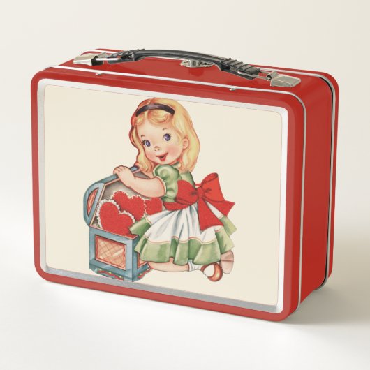 Hart Meisje Kind Retro Schattigee Kinderen (Achterkant)