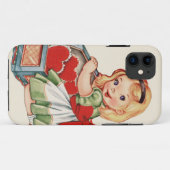 Hart Meisje Kind Retro Schattigee Kinderen Case-Mate iPhone Case (Achterkant (horizontaal))