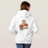 Hart Meisje Kind Retro Schattigee Kinderen Hoodie (Achterkant volledig)