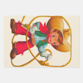 Hart Meisje Kind Retro Schattigee Kinderen Inpakpapier Vel (Voorkant 2)