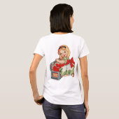 Hart Meisje Kind Retro Schattigee Kinderen T-shirt (Achterkant volledig)