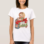 Hart Meisje Kind Retro Schattigee Kinderen T-shirt (Voorkant)