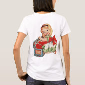 Hart Meisje Kind Retro Schattigee Kinderen T-shirt (Achterkant)