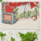 Hart Meisje Kind Retro Schattigee Kinderen Theedoek (Gevouwen)