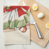 Hart Meisje Kind Retro Schattigee Kinderen Theedoek (Quarter Fold)