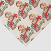 Hart Meisje Kind Retro Schattigee Kinderen Tissuepapier (Detail)