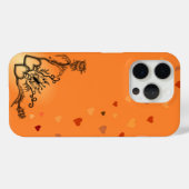 Hart met Bloem en Vlinder Case-Mate iPhone Case (Achterkant (horizontaal))