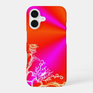 Hart met Bloem en Vlinder iPhone 16 Hoesje