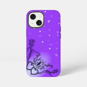 Hart met Bloem en Vlinder iPhone 13 Mini Hoesje