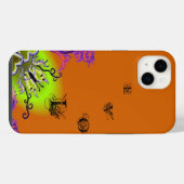 Hart met Bloem en Vlinder iPhone Hoesje (Achterkant horizontaal)