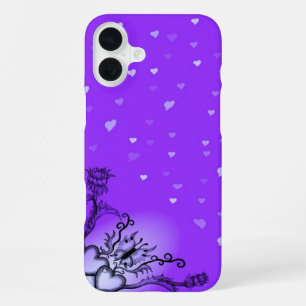 Hart met Bloem en Vlinder iPhone 16 Plus Hoesje