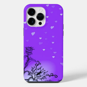 Hart met Bloem en Vlinder iPhone 14 Pro Max Hoesje