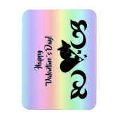 Hart met Butterfly en Lily Magneet (Verticaal)