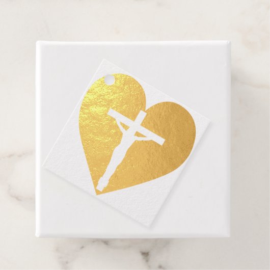 Hart met Christus Bedankjes Labels (Met doos)