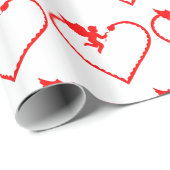 Hart met cupido cadeau voor jou cadeaupapier (Rol Hoek)