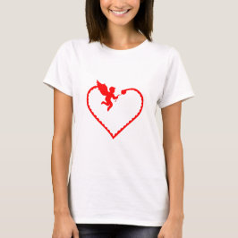 Hart met cupido cadeau voor jou t-shirt