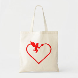 Hart met cupido cadeau voor jou tote bag