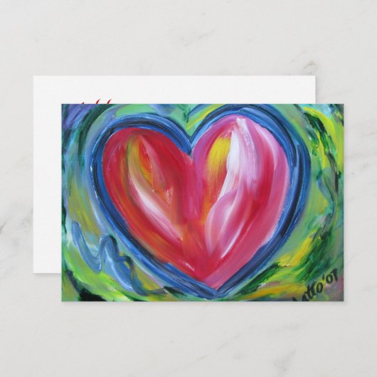 Hart met de Kleine Uitnodiging van de Douane van d (Voorkant / Achterkant)