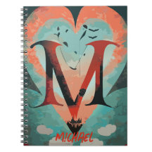 Hart met de letter M